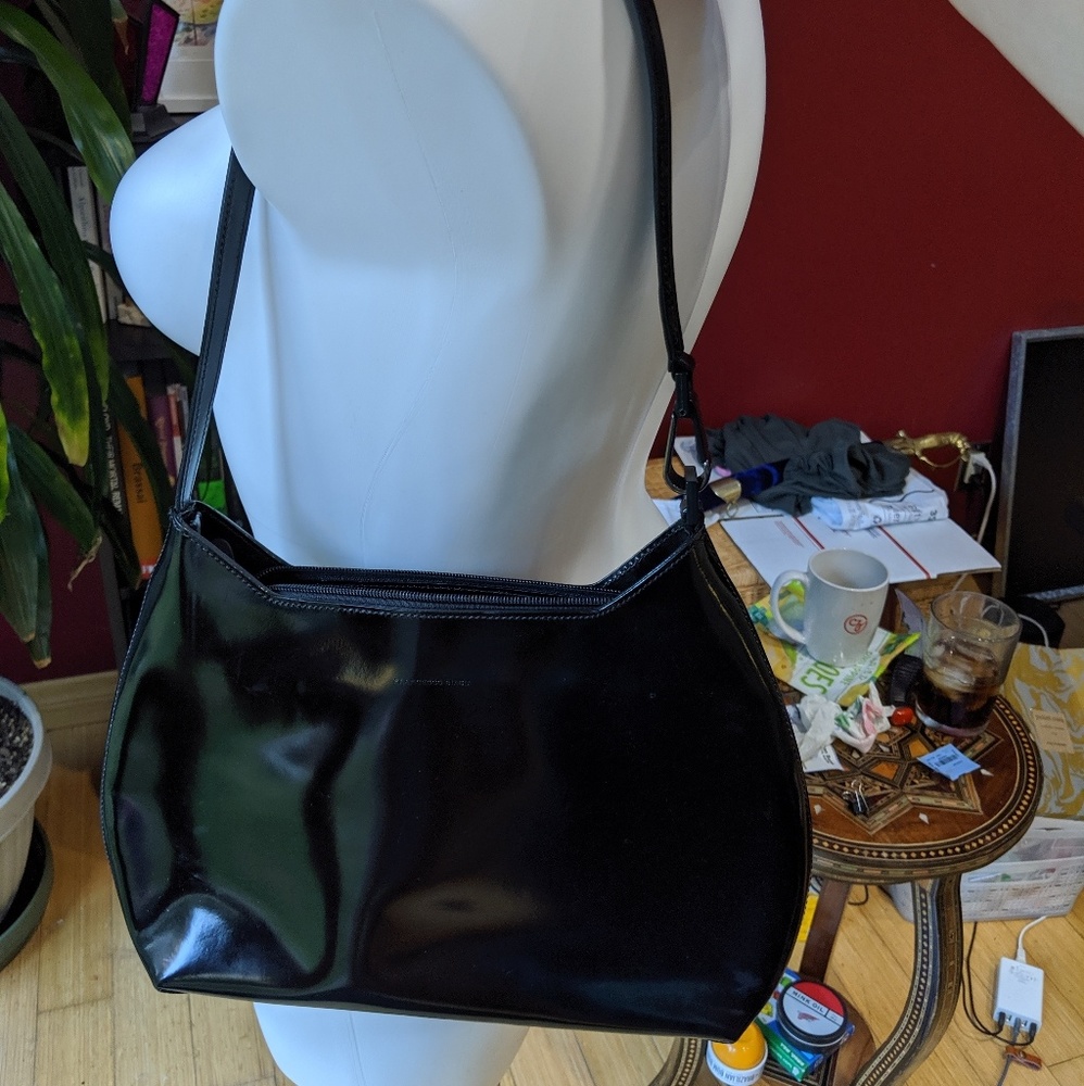 Francesco Biasia Patent Leather Shoulder Bag